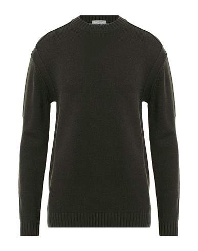 PAOLO PECORA Pullover Verde scuro 50% Lana, 50% Acrilico