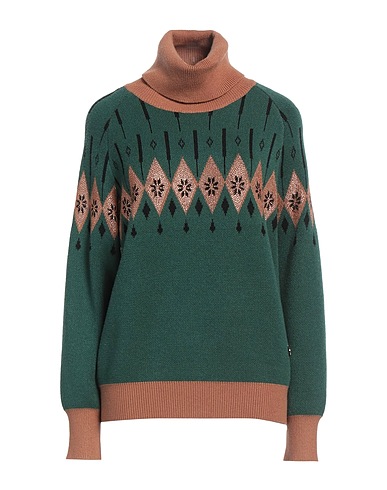WHITE WISE Turtleneck Green 51% Viscose, 28% Polyester, 21% Nylon