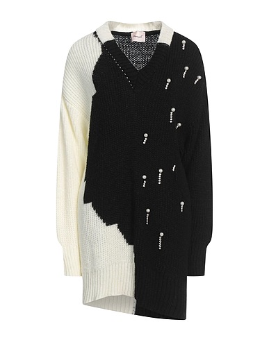 MARIUCCIA Jumper Black 38% Acrylic, 32% Polyamide, 30% Mohair wool