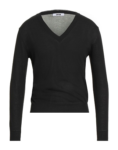 GRIFONI Pullover Noir 100% Coton