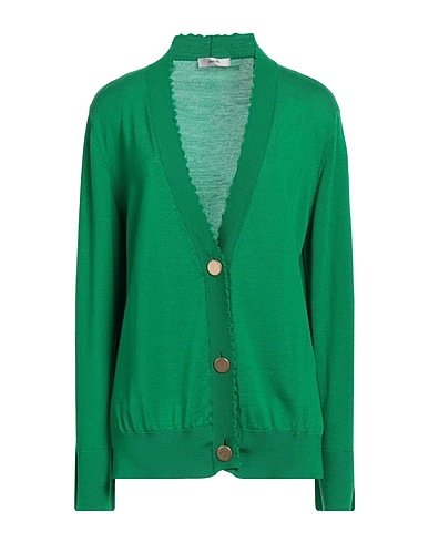 GRIFONI Cardigan Green 100% Virgin Wool