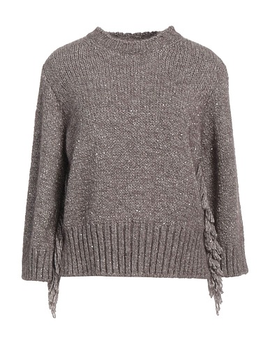 MARELLA Sweater MONOCHROME Taupe 40% Acrylic, 32% Polyester, 19% Mohair wool, 7% Wool, 2% Elastane