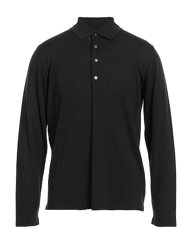 SEVEN GAUGE Pullover Nero 70% Lana, 30% Seta