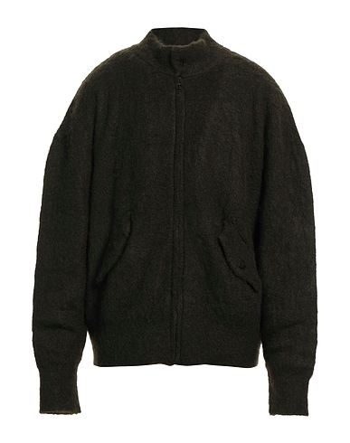 LANEUS Cardigan Military green 50% Mohair wool, 30% Polyamide, 20% Wool