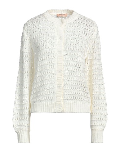 TWINSET Cardigan Ivory 65% Acrylic, 25% Polyester, 10% Wool