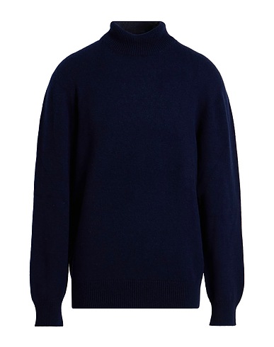LANEUS Polo neck Midnight blue 90% Merino Wool, 10% Cashmere