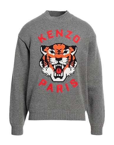 KENZO Jumper Grey 93% Wool, 6% Cotton, 1% Nylon