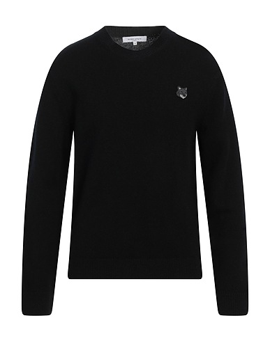 MAISON KITSUNÉ Pullover Schwarz 100% Wolle