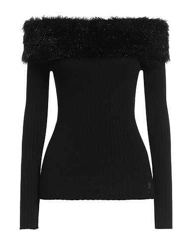 BLUGIRL Pullover Noir 52% Viscose, 28% Polyester, 20% Polyamide