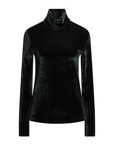 JIL SANDER Polo neck Dark green 45% Viscose, 42% Virgin Wool, 12% Polyamide, 1% Elastane