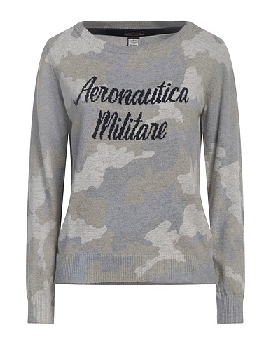 AERONAUTICA MILITARE Jumper GRIGIO 45% Viscose, 25% Wool, 25% Polyamide, 5% Cashmere, Cotton