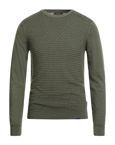 BOB Sweater Military green 100% Virgin Wool