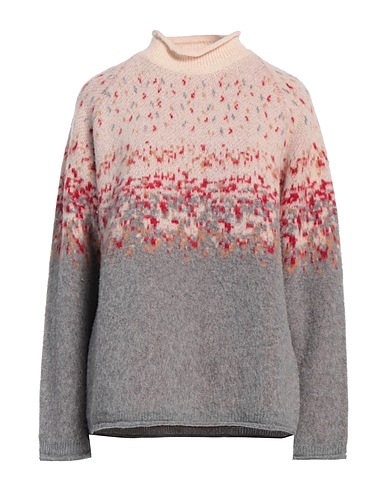 GRIFONI Turtleneck Light grey 100% Virgin Wool