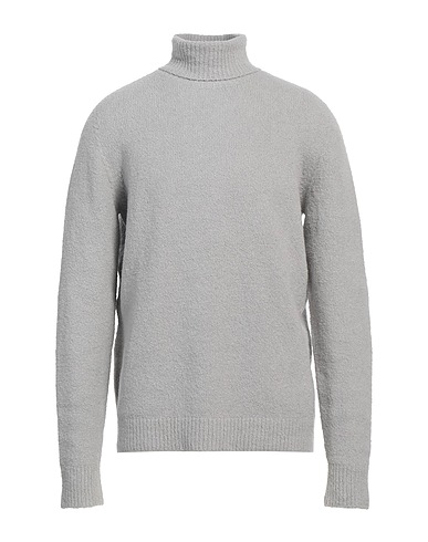 ROBERTO COLLINA Polo neck Grey 80% Cotton, 18% Nylon, 2% Elastane