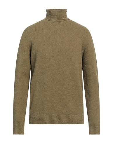 ROBERTO COLLINA Dolcevita Verde militare 80% Cotone, 18% Nylon, 2% Elastan