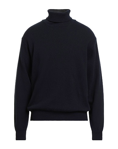 AMARANTO Polo neck Midnight blue 90% Wool, 10% Cashmere
