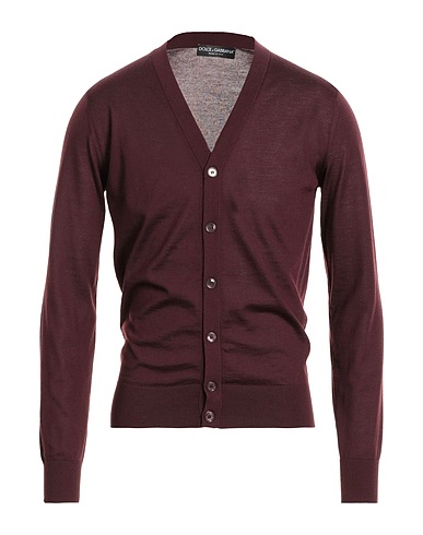 DOLCE&GABBANA Cardigan Plum 100% Cashmere