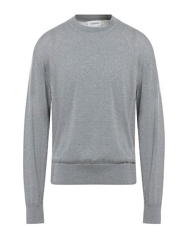 LANEUS Pullover Grigio chiaro 90% Lana Vergine, 10% Cachemire