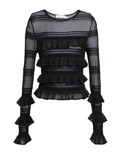 ZIMMERMANN Jumper Black 74% Viscose, 22% Polyamide, 4% Polyester