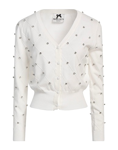 NO SECRETS Cardigan White 51% Viscose, 29% Polyester, 20% Polyamide