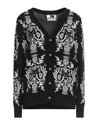 NO SECRETS Cardigan Nero 50% Viscosa, 28% Poliestere, 22% Poliammide