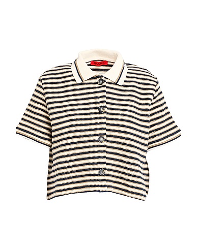 MAX&Co. Striped shirt ANDINA Beige 73% Cotton, 19% Polyester, 8% Polyamide