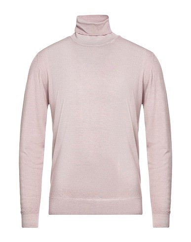 BARENA Polo neck Lilac 100% Merino Wool