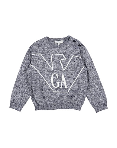 EMPORIO ARMANI Jumper Navy blue 100% Cotton