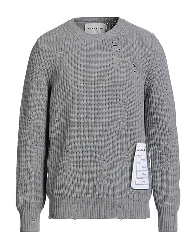 AMARANTO Sweater Grey 80% Wool, 20% Polyamide