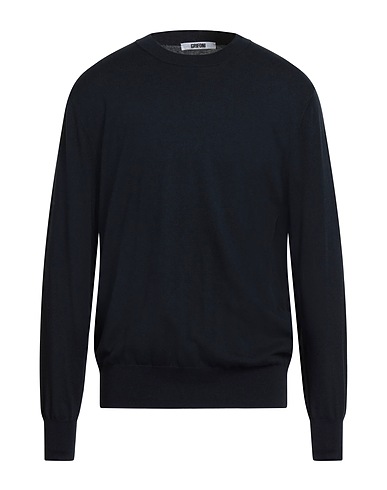 GRIFONI Sweater Midnight blue 85% Cotton, 15% Cashmere