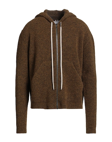 RICK OWENS Cardigan Mustard 48% Alpaca wool, 30% Polyamide, 20% Wool, 2% Elastane