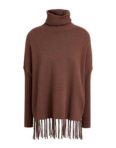 NO SECRETS Turtleneck Brown 51% Viscose, 29% Polyester, 20% Polyamide