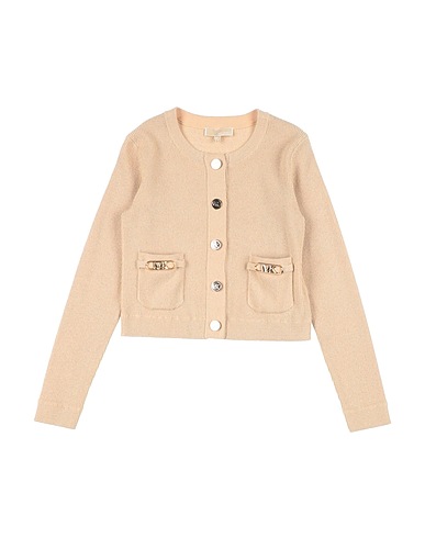 MICHAEL KORS KIDS Cardigan Beige 40% Viscosa, 36% Poliestere, 17% Poliammide, 7% Fibra di metallo