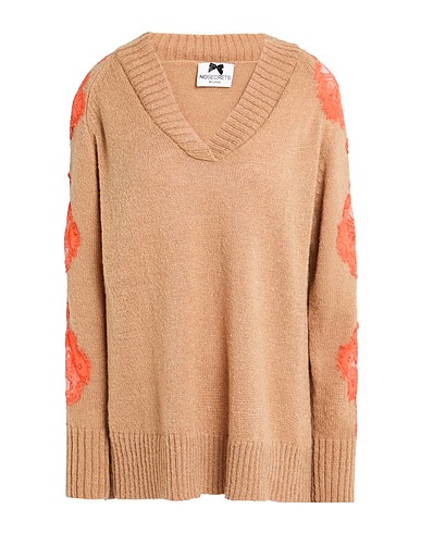 NO SECRETS Jumper Camel 56% Acrylic, 36% Polyamide, 8% Wool