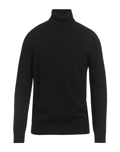 DONDUP Rollkragenpullover Schwarz 100% Wolle