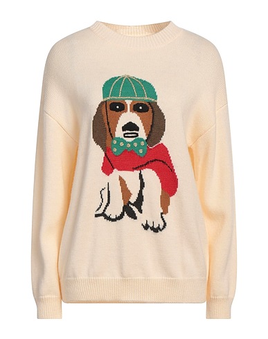 VICOLO Jumper Cream 70% Acrylic, 30% Wool