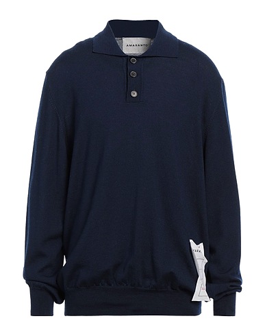 AMARANTO Jumper Blue 100% Wool