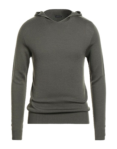 RETOIS Pullover Verde militare 100% Lana Merino