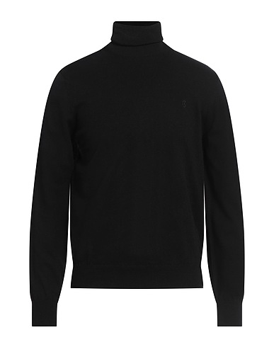 HARMONT & BLAINE Polo neck BLAINE. Black 75% Cotton, 17% Wool, 8% Cashmere