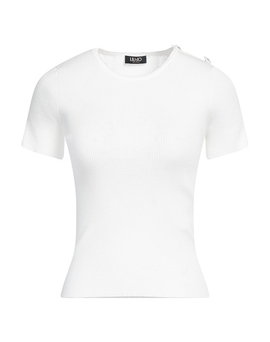 LIU •JO Jumper BETTER White 62% Viscose, 38% Polyester