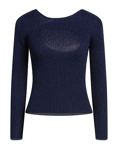 LIU •JO Pullover Blu notte 71% Poliestere, 29% Poliestere metallizzato