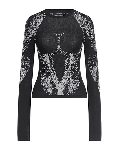 DAILY PAPER Pullover Nero 40% Viscosa, 24% Poliammide, 23% Fibre sintetiche, 13% Poliestere