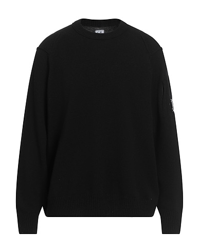 C.P. COMPANY Pullover Nero 80% Lana, 20% Poliammide