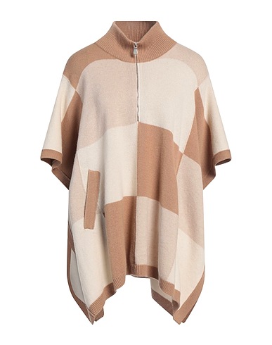 LE TRICOT PERUGIA Cloak Camel 100% Cashmere