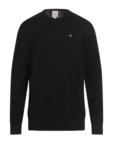 CALVIN KLEIN Pullover Nero 90% Cotone, 10% Seta