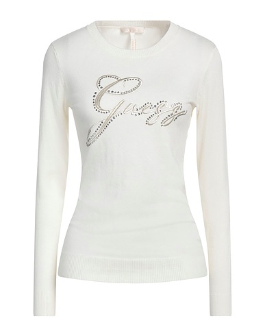 GUESS Sweater BIANCO 82% Viscose, 16% Polyamide, 2% Elastane