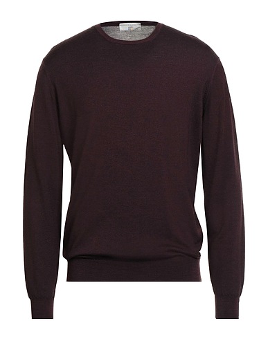FILIPPO DE LAURENTIIS Pullover Bordeaux 100% Super 120s Wolle