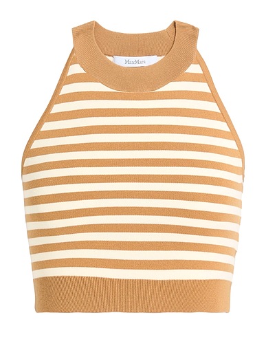 MAX MARA Top Khaki 62% Viscose, 38% Polyester