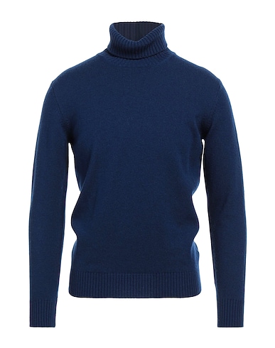 KANGRA Polo neck Blue 70% Wool, 30% Cashmere
