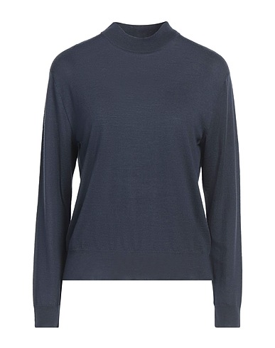 VINCE. Polo neck Navy blue 100% Wool, Nylon, Elastane